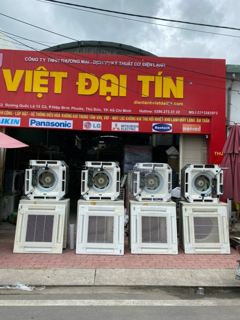 Máy lạnh cũ Bình Dương – Kho máy lạnh cũ VĐT