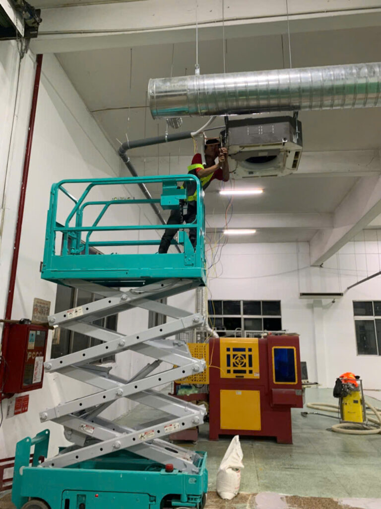 Máy lạnh cũ cho xưởng sản xuất