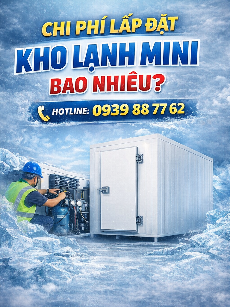 chi phí lắp đặt kho lạnh mini