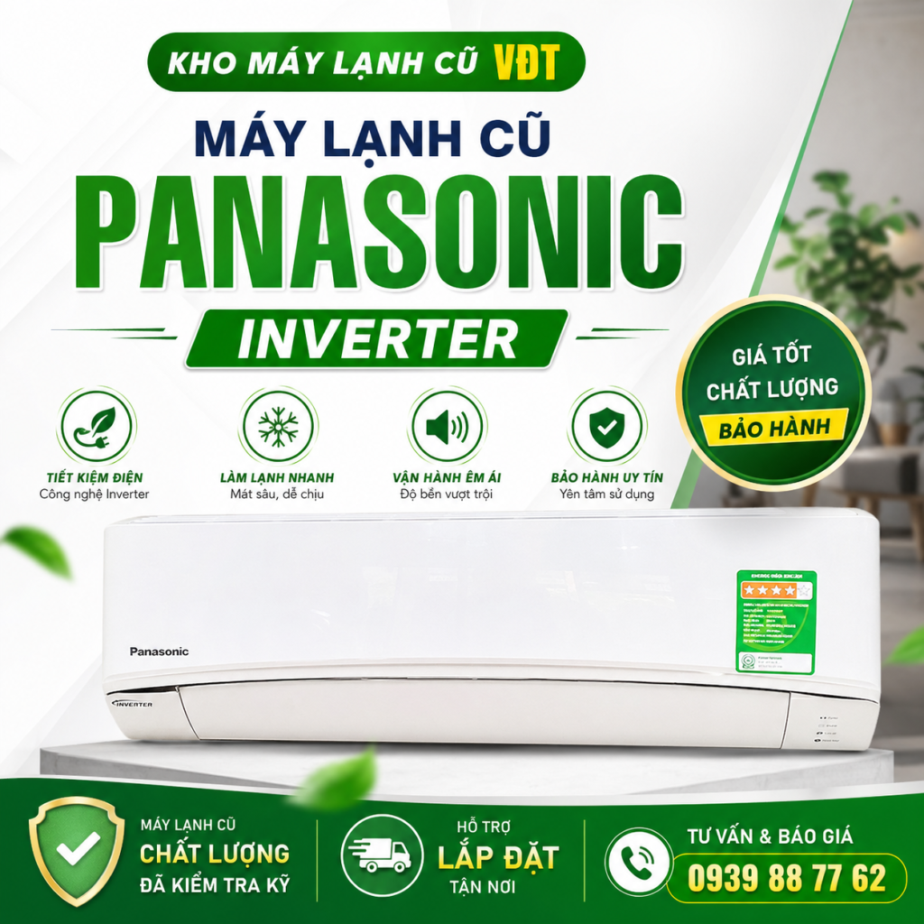 Máy lạnh cũ Panasonic Inverter giá tốt