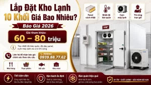 Lắp Đặt Kho Lạnh 10 Khối Giá Bao Nhiêu