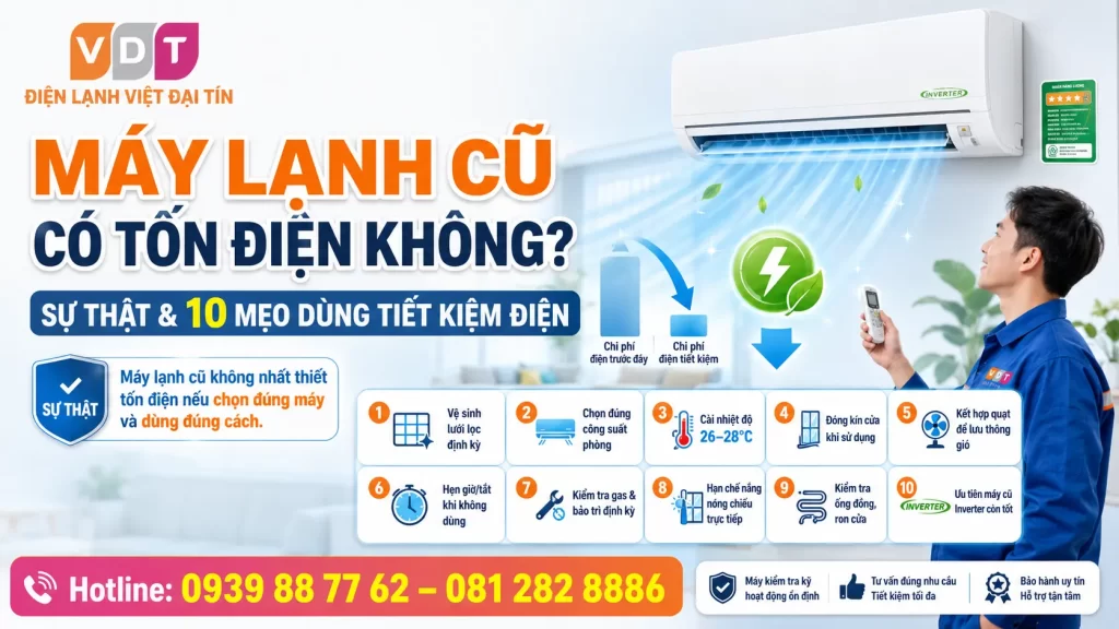 Máy Lạnh Cũ Có Tốn Điện Không