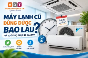 Máy lạnh cũ dùng được bao lâu và tuổi thọ thực tế của máy